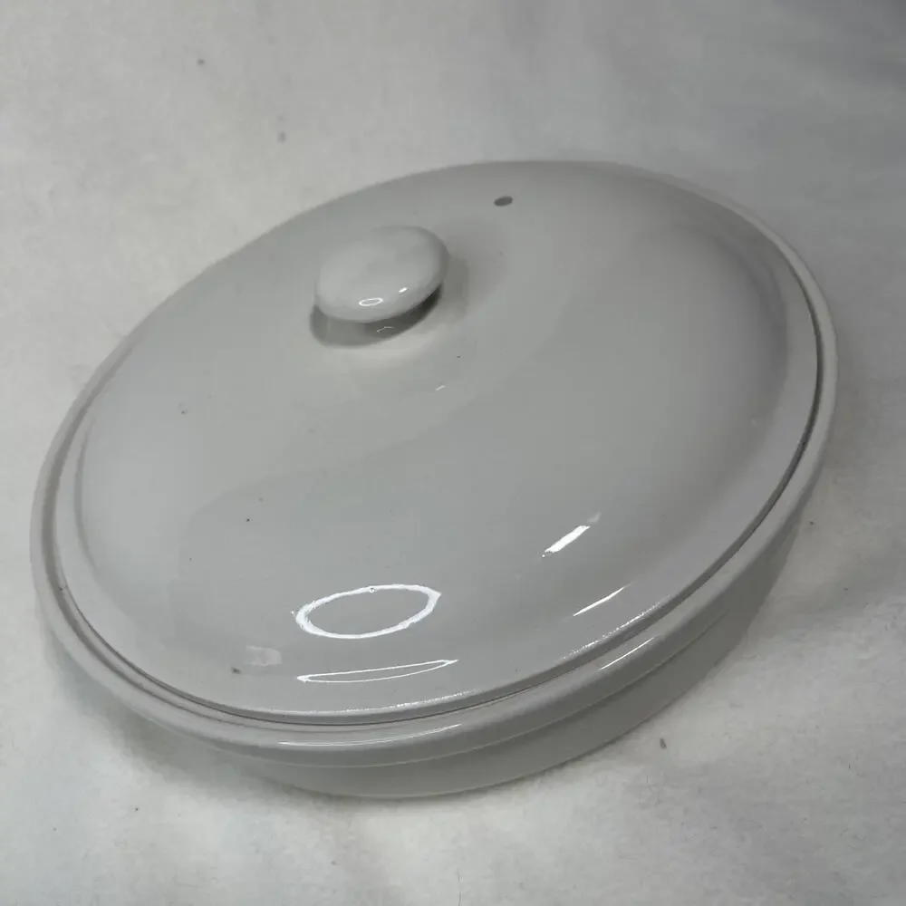 Hall Covered Casserole #2176 Ivory With Lid